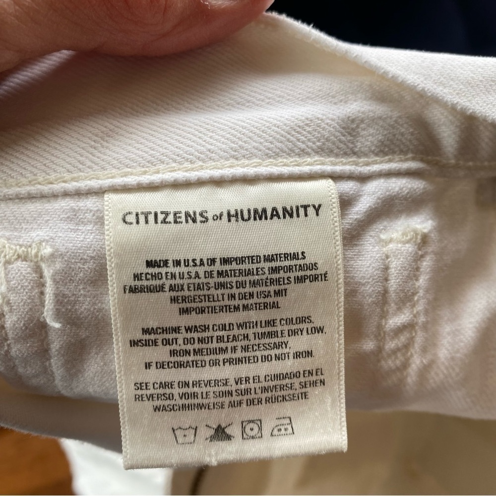Citizens of Humanity Kamila Patch Pocket Flare White Jeans Size 27 - Picture 10 of 13